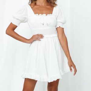 Hello Molly Holland Houses White Dress. NWT!